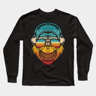 Monkey Music Retro Long Sleeve T-Shirt